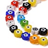 Handmade Millefiori Glass Bead Strands X-LAMP-J035-6mm-39-3