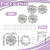 24Pcs 2 Style Alloy Rhinestone Cufflinks DIY-NB0013-81-2