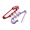 Spray Painted Iron Safety Pins Brooch Findings FIND-CJC0012-016-2