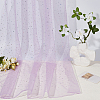 1M Sequins Polyester Organza Fabrics DIY-CY0003-41A-4
