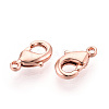 Brass Lobster Claw Clasps KK-YW0004-01A-RG-2