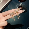 Alloy Rhinestone Earrings for Women WG80053-15-1