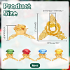 6Pcs Alloy Crystal Ball Holder AJEW-AR0005-40-2