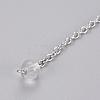 Natural Crystal Sphere Dowsing Pendulums BJEW-E292-A10-3