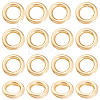 200Pcs 304 Stainless Steel Round Rings STAS-BBC0010-21C-7