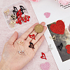 32Pcs 4 Colors Alloy Penants FIND-FH0008-23-3