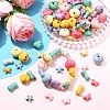 150Pcs 5 Styles Acrylic Beads SACR-YW0002-08-4