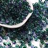 3/0 Baking Paint Transparent Colours Glass Round Beads SEED-L011-13A-07-1