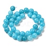 Natural Dyed White Jade Beads Strands G-M402-C04-03-4