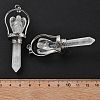 Natural Quartz Crystal Pointed Big Pendants KK-H491-01P-09-3