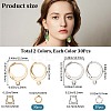 CREATCABIN 60Pcs 2 Color 304 Stainless Steel Leverback Earring Findings DIY-CN0002-52-2