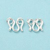 925 Sterling Silver S-Hook Clasps STER-K175-06A-S-2