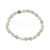 Natural Green Strawberry Quartz Beads Stretch Bracelets for Women BJEW-JB11768-07-2