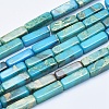 Natural Aqua Terra Jasper Beads Strands G-E444-15A-1