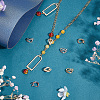 8Pcs 2 Colors Brass Micro Pave Clear Cubic Zirconia Twister Clasp FIND-BC0004-03-3