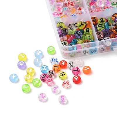 1200Pcs 4 Style Transparent Acrylic Beads TACR-YW0001-25-1