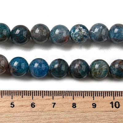 Natural Apatite Beads Strands G-D340-A02-10mm-1