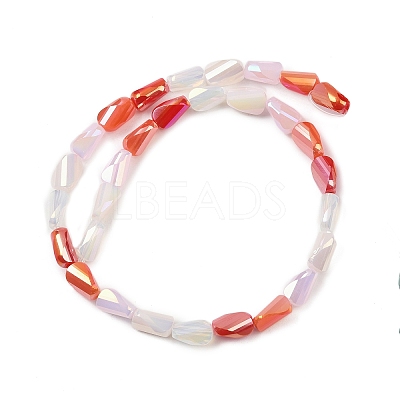 Electroplate Glass Beads Strands EGLA-P065-01A-08-1