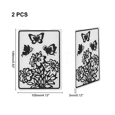Plastic Embossing Folders DIY-WH0186-60-1