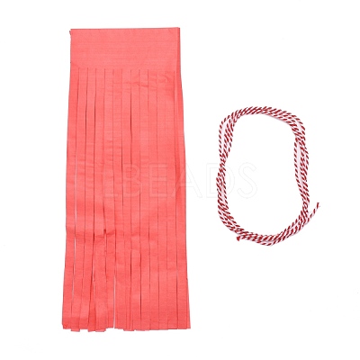 Paper Tassel Banner AJEW-WH0007-01L-1