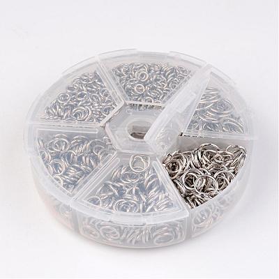 1 Box Open Jump Rings Brass Jump Rings KK-JP0008-P-NF-1
