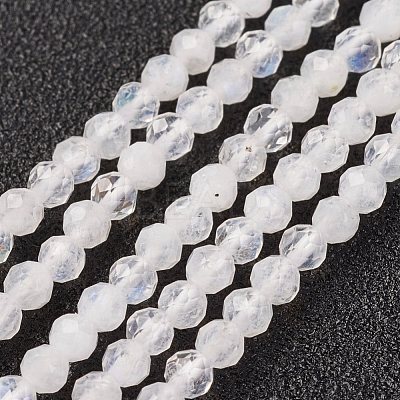 Natural Rainbow Moonstone Bead Strand X-G-G680-53-1