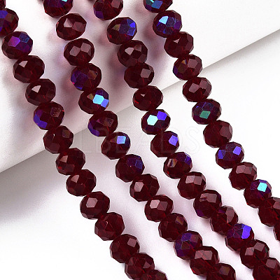 Electroplate Glass Beads Strands LS-EGLA-A034-T4mm-L21-1