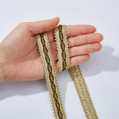14.5M Polyester Lace Trim Ribbon OCOR-WH0101-244A-1