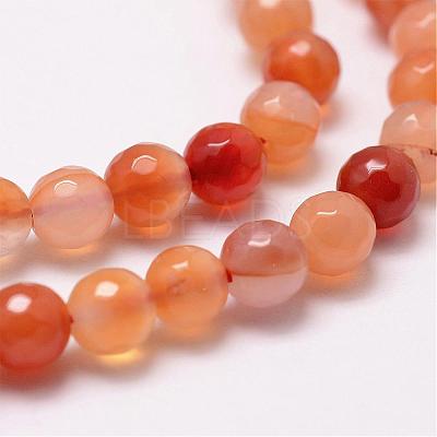 Natural Carnelian Beads Strands G-D840-34-4mm-1