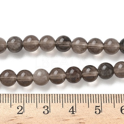 Natural Ice Obsidian Beads Strands G-P590-A03-6mm-01-1