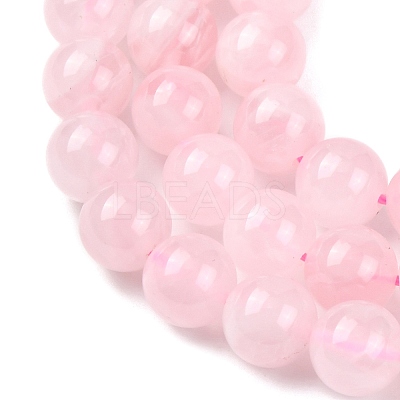 Pink Color Natural Madagascar Rose Quartz Beads Strands G-D809-19-8mm-1