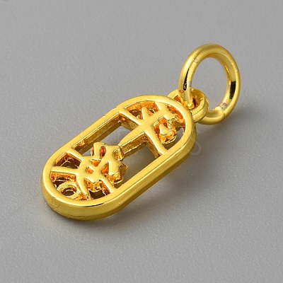 Alloy Pendants with Chinese Characters FIND-WH0159-63G-06-1