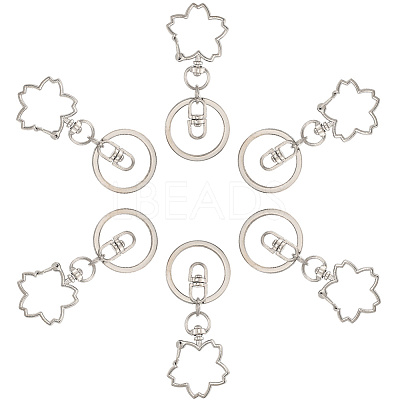 18Pcs Alloy Keychain Clasps KEYC-SC0001-72P-1