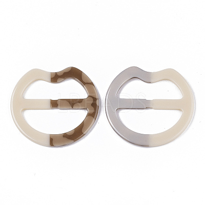 Acrylic Slide Buckles OACR-T020-033B-1
