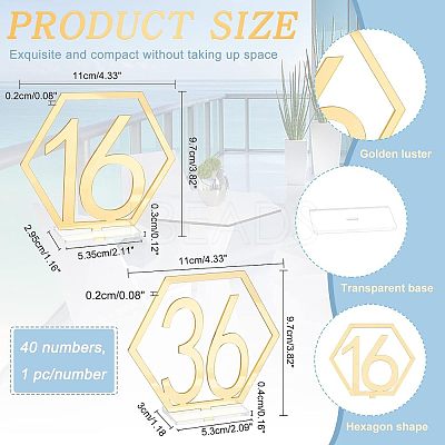 40Pcs Acrylic Display Holder Sets AJEW-NB0002-67-1