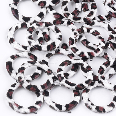 Imitation Leather Pendants WOVE-S118-08E-1