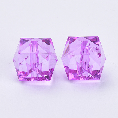 Transparent Acrylic Beads X-TACR-Q259-8mm-V48-1