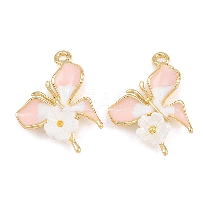 Alloy & Enamel & Resin Pendants RE-CBA415D-27G-1