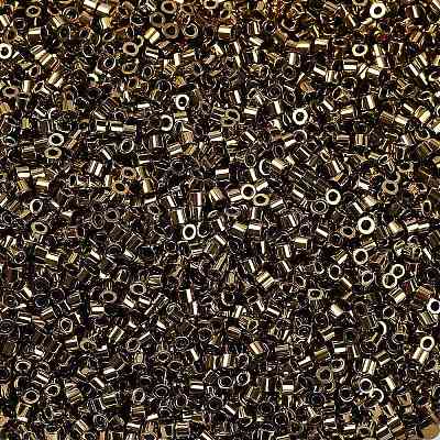 Electroplate Glass Seed Beads SEED-H003-10G-1
