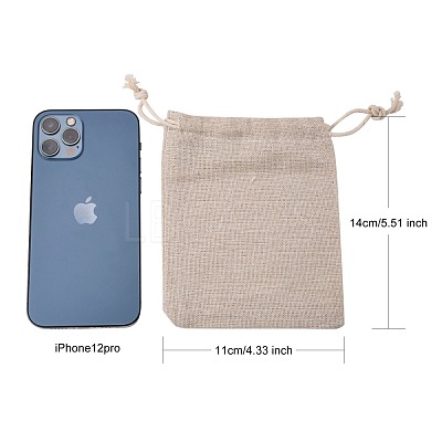 Cotton Packing Pouches Drawstring Bags ABAG-R011-12x15-1