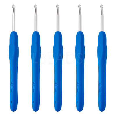 TPR Handle Aluminum Crochet Hook Needles TOOL-TA0001-13C-1