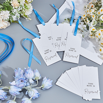 12Pcs Paper Seat Reserved Sign Hanging AJEW-SP0004-48A-1