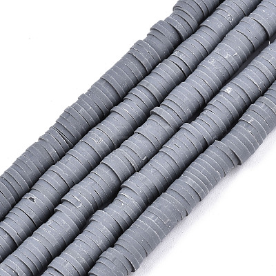 Handmade Polymer Clay Beads Strands CLAY-R089-6mm-111-1