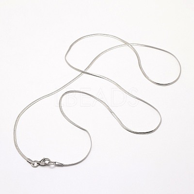 Tarnish Resistant Trendy Men's 304 Stainless Steel Herringbone Chain Necklaces NJEW-M074-B-03-1