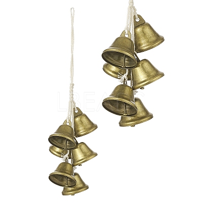 Iron Witch Bells Protection for Door Knob Hanger HJEW-JM00917-1