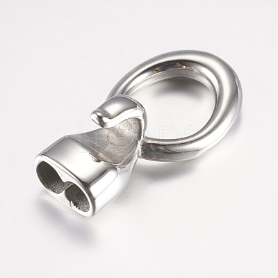Non-Tarnish 316 Surgical Stainless Steel Hook Clasps STAS-K157-13P-1