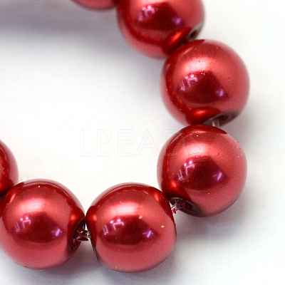 Baking Paint Glass Pearl Bead Strands X-HY-Q003-3mm-51-1