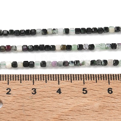 Natural Ruby in Zoisite Beads Strands G-RM241221-K1-1