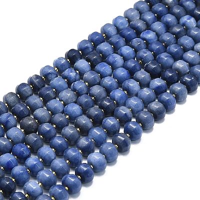 Natural Blue Aventurine Beads Strands G-P573-B10-01-1