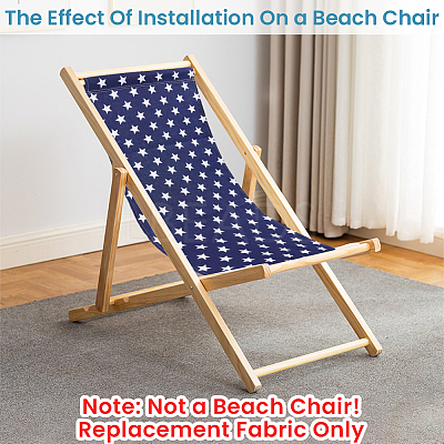 1Pc Star Pattern Chair Polycotton Cloth AJEW-GF0015-38C-1